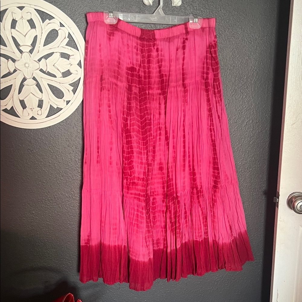 Kaktus Vibrant Pink A-Line Skirt